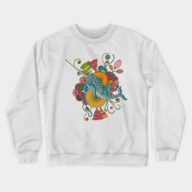 The Narwhal Crewneck Sweatshirt by Valentina Harper